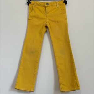 Gap little girls mustard mini skinny jeans size 5